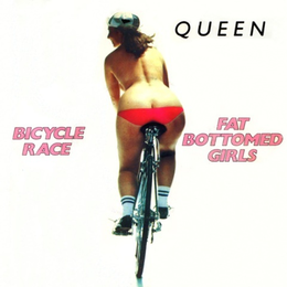 Singlen ”Bicycle Race” / ”Fat Bottomed Girls” kansikuva
