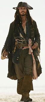 Johnny Depp Jack Sparrow’na elokuvassa Maailman laidalla