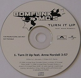 Singlen ”Turn It Up” kansikuva