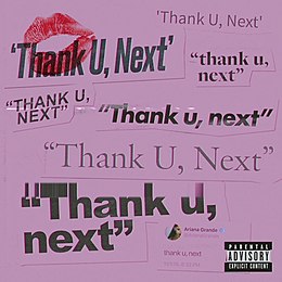 Singlen ”Thank U, Next” kansikuva