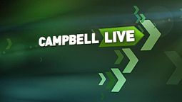 Campbell Liven raikas vihreänsävyinen logo.