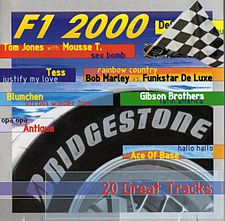 Kokoelmalevyn F1 2000 kansikuva