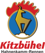 Hahnenkammin alppihiihtokilpailujen logo.