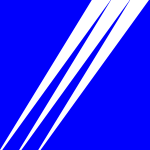 Logo du ministère de l’Équipement à partir de 1985, les trois flèches symbolisent l’Urbanisme, le Logement, les Transports[6].