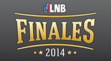 Logo des finales du Championnat de France de Pro A 2013-2014, mentionnant "LNB - Finales 2014".