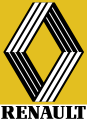 Logo de Renault de 1981 à 1992 puis en Belgique, au Luxembourg et en Lorraine jusqu'en 1991.