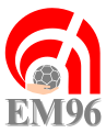 Logo du championnat d'Europe 1996 au Danemark.