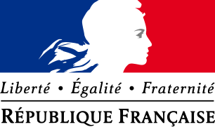 Le logotype utilisé par le gouvernement français depuis 1999 qui a changé légèrement depuis, reprend Marianne et le drapeau tricolore.