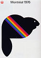 Affiche représentant Amik, la mascotte de Montréal 1976