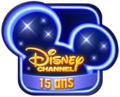 Logo de Disney Channel France pour ses 15 ans en mars 2012.