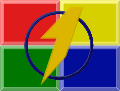 Ancien logo de RTBF1 de septembre 1992 à septembre 1996.