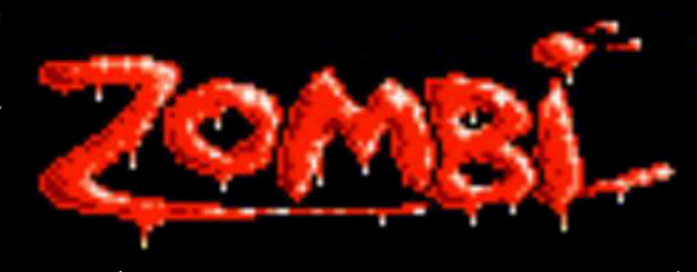 Zombi est inscrit en lettres rouges.