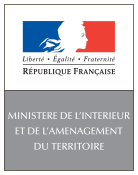 Logo du Ministère de l'Intérieur et de l'Aménagement du territoire de 2005 à 2007