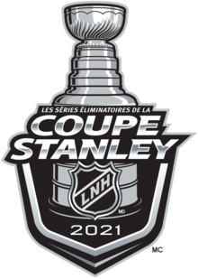 Logo représentant la Coupe Stanley et les mots « Séries éliminatoires de la Coupe Stanley 2021 »