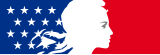 Ambassade de France aux États-Unis, avec les étoiles du drapeau américain.