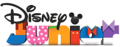 Variante du logo avec les personnages de Mickey : Dingo, Minnie, Pluto, Mickey, Donald et Daisy