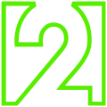 Logo de La 2 de janvier 2000 à mars 2003.