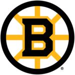 Logo des Bruins représentant un B sur une roue à huit rayons.