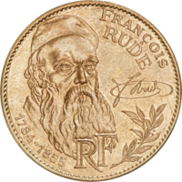 Dix francs François Rude, avers.
