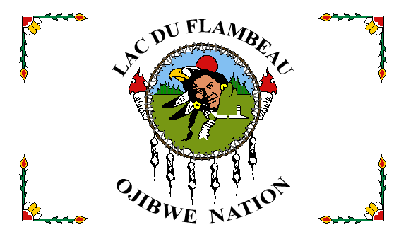 Ofbyld:Flagge fan de Lac du Flambeau Odjibwe Naasje.png