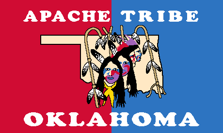 Ofbyld:Flagge fan de Apache Stamme fan Oklahoma.png