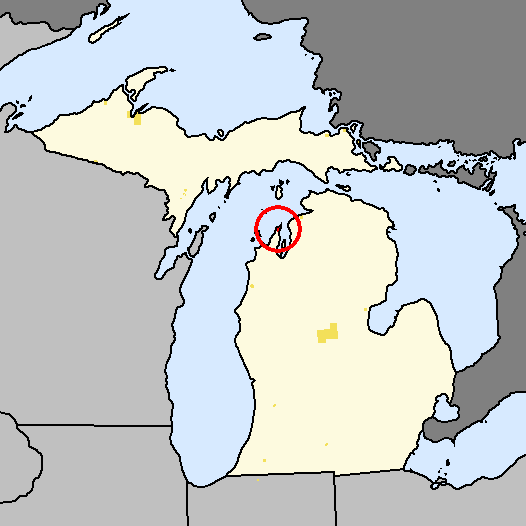 Ofbyld:Yndianereservaten yn Michigan - Grand Traverse markearre.PNG