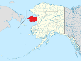 It Seward-skiereilân (read) yn Alaska.