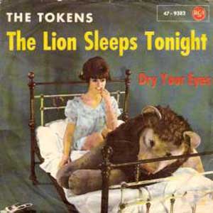 קובץ:The Lion Sleeps Tonight by The Tokens single cover.jpg