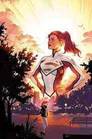 לאנה לאנג כסופרוומן, כפי שהופיעה על עטיפת החוברת Superwoman #18 ממרץ 2018, אמנות מאת עמנואלה לופצ'ינו.