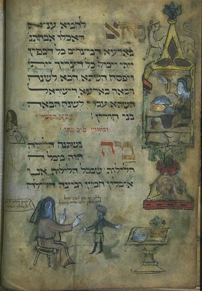 קובץ:Yahuda Haggadah Ma Nishtana.jpg