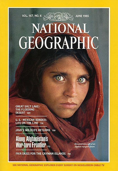 קובץ:National Geographic June 1985 Cover - Afghan Girl.jpg