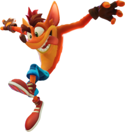 המראה של קראש במשחק "Crash Bandicoot 4: It's About Time"