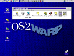 שולחן העבודה של OS/2 Warp גרסה 4