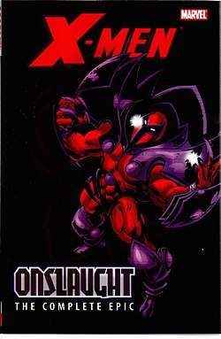 אונסלוט, כפי שהופיע על עטיפת האוגדן X-Men: Onslaught - The Complete Epic Volume 1 מדצמבר 2007.