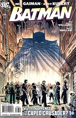 עטיפת החוברת Batman #686 מאפריל 2009, אמנות מאת אנדי קוברט.