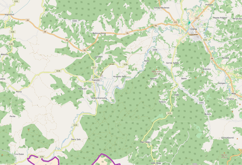 Datoteka:Gvozd, Topusko, Glina - OpenStreetMap.svg