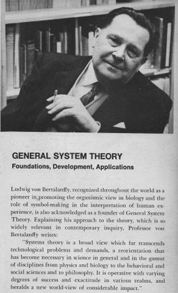 A General System Theory című könyv hátsó borítója