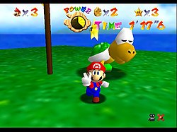 Mario és Koopa verseny ellen kapott csillagra (Super Mario 64)