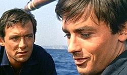 Maurice Ronet és Alain Delon a filmben