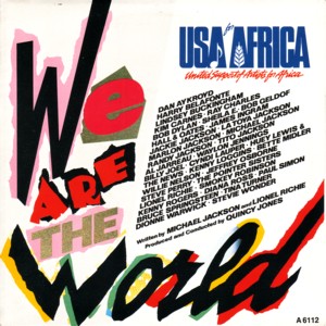 «We Are the World» սինգլի շապիկը (USA for Africa, 1985)