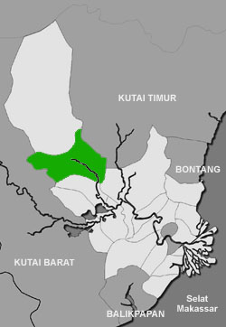 Peta lokasi kecamatan Kembang Janggut