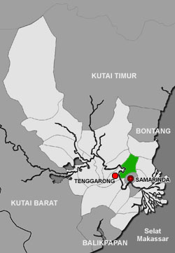 Berkas:Lokasi tenggarongseberang kutai kartanegara.jpg