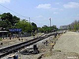 Stasiun Kalitidu dari arah barat, sebelum pembangunan jalur ganda