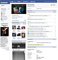 Profil Facebook tahun 2007