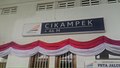 Papan nama Stasiun Cikampek, 2017.