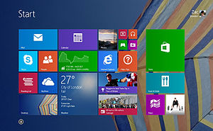 Layar Mulai Windows 8.1 RTM