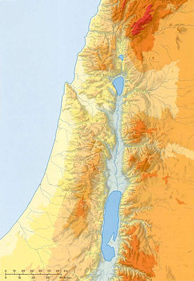 Location map Israel canaan