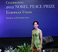 Roosita MC Nobel Peace Prize Uni Eropa di Jakarta 2012