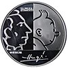 2007 Belgium 20 Euro 100 years Herge front.JPG