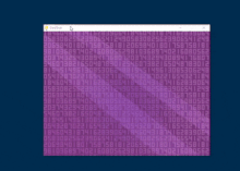 GIF animasi menunjukkan jendela permainan berwarna ungu penuh dengan angka di depan latar biru. Setelah jendelanya digeser ke kanan dan ke bawah, tersorot lima angka berwarna kuning.